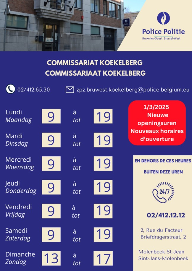 Commissariat Berchem Ste Agathe